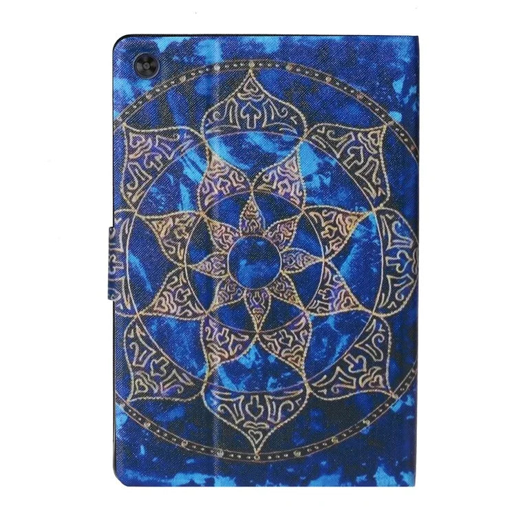 For Samsung Galaxy Tab A9+ Case Pattern Printing Card Slots Tablet Cover