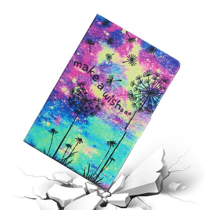 For Samsung Galaxy Tab A9+ Case PU Leather Pattern Printing Tablet Cover
