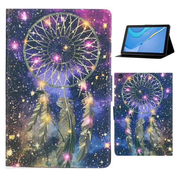 For Samsung Galaxy Tab A9+ Case PU Leather Pattern Printing Tablet Cover