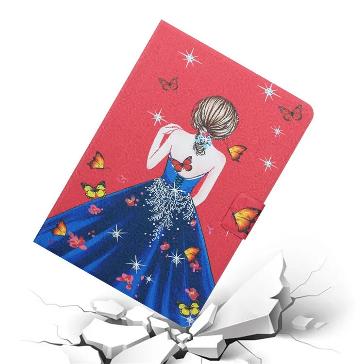 For Samsung Galaxy Tab A9+ Case PU Leather Tablet Cover with Card Holder
