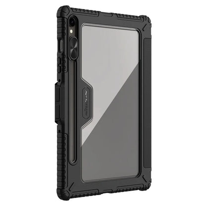 NILLKIN Bumper Leather Case Pro for Samsung Galaxy Tab S9 Case Slide Camera Lid PU Leather Tablet Cover