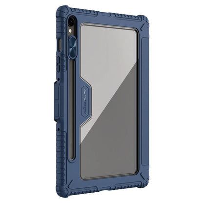NILLKIN Bumper Leather Case Pro for Samsung Galaxy Tab S9 Case Slide Camera Lid PU Leather Tablet Cover