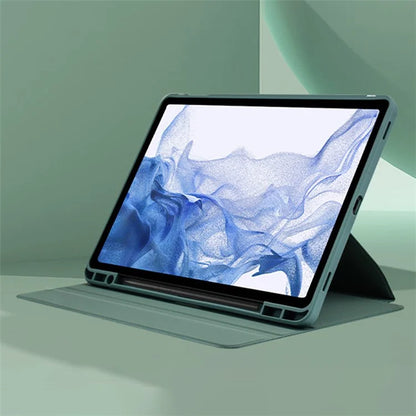 For Samsung Galaxy Tab S9+ / Tab S9 FE+ Case PC+TPU+PU Leather Stand Tablet Cover
