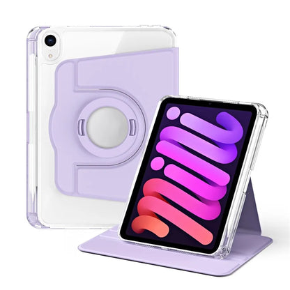 For iPad mini (2021) Case PU leather+Acrylic Stand Detachable Tablet Cover