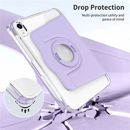 For iPad mini (2021) Case PU leather+Acrylic Stand Detachable Tablet Cover