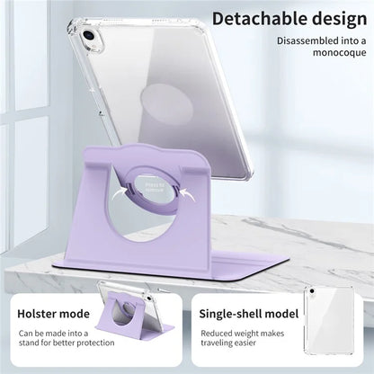 For iPad mini (2021) Case PU leather+Acrylic Stand Detachable Tablet Cover