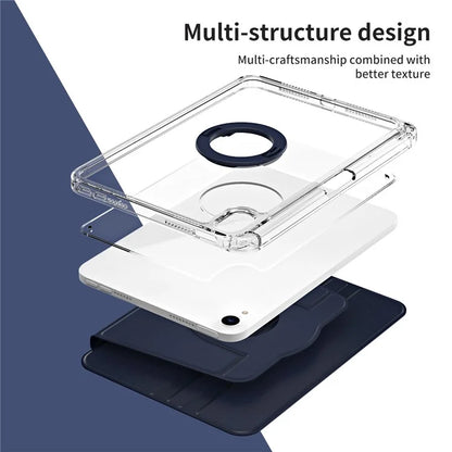 For iPad mini (2021) Case PU leather+Acrylic Stand Detachable Tablet Cover