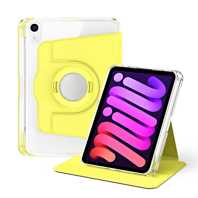 For iPad mini (2021) Case PU leather+Acrylic Stand Detachable Tablet Cover