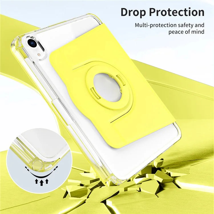 For iPad mini (2021) Case PU leather+Acrylic Stand Detachable Tablet Cover