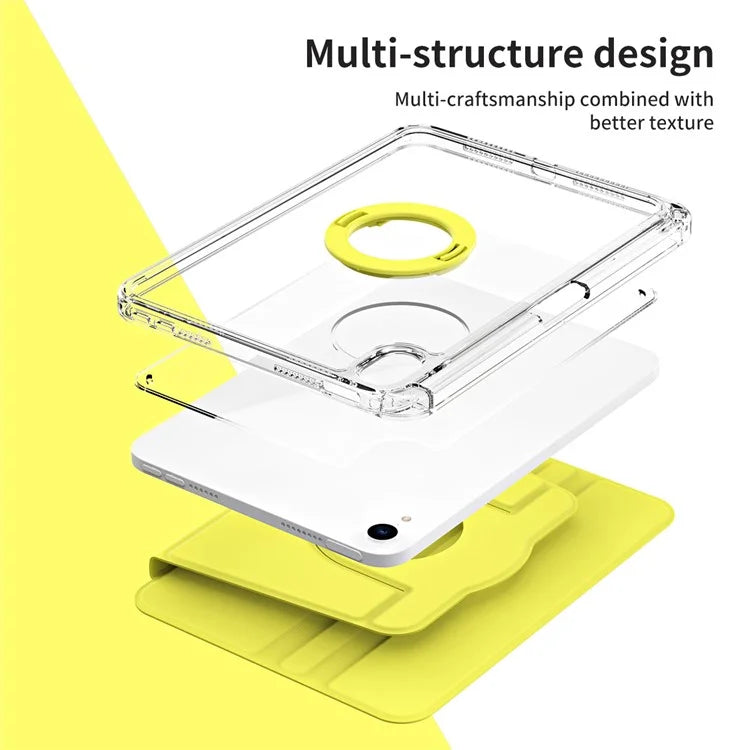 For iPad mini (2021) Case PU leather+Acrylic Stand Detachable Tablet Cover