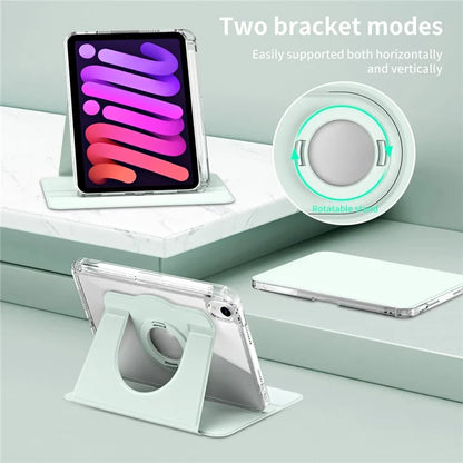 For iPad mini (2021) Case PU leather+Acrylic Stand Detachable Tablet Cover