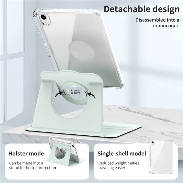 For iPad mini (2021) Case PU leather+Acrylic Stand Detachable Tablet Cover