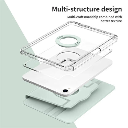 For iPad mini (2021) Case PU leather+Acrylic Stand Detachable Tablet Cover