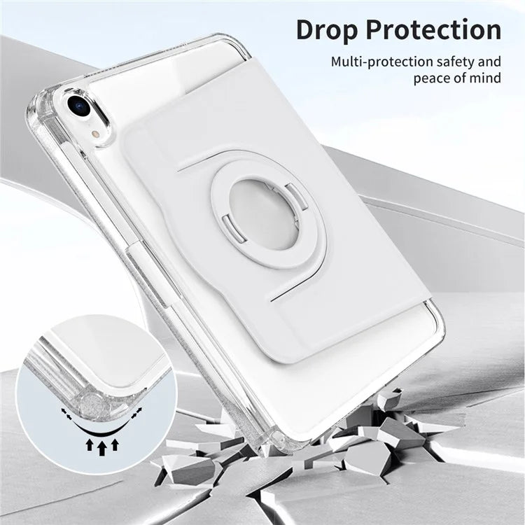 For iPad mini (2021) Case PU leather+Acrylic Stand Detachable Tablet Cover