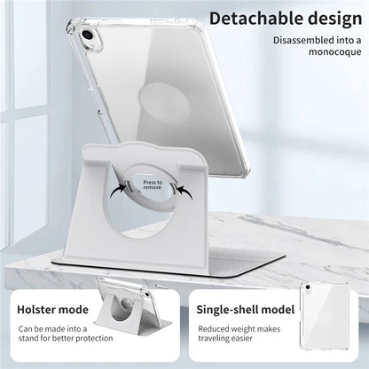 For iPad mini (2021) Case PU leather+Acrylic Stand Detachable Tablet Cover