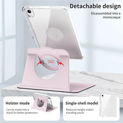 For iPad mini (2021) Case PU leather+Acrylic Stand Detachable Tablet Cover