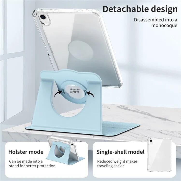 For iPad mini (2021) Case PU leather+Acrylic Stand Detachable Tablet Cover