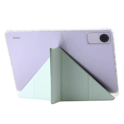 For Xiaomi Redmi Pad SE Case PU+Acrylic+TPU Stand Tablet Cover Auto Wake  /  Sleep Shockproof Case