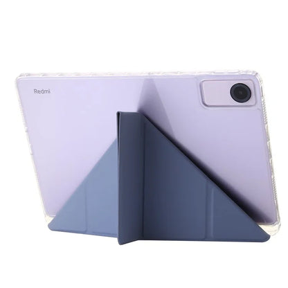 For Xiaomi Redmi Pad SE Case PU+Acrylic+TPU Stand Tablet Cover Auto Wake  /  Sleep Shockproof Case