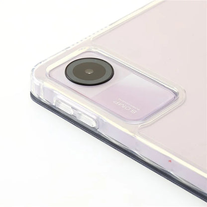 For Xiaomi Redmi Pad SE Case PU+Acrylic+TPU Stand Tablet Cover Auto Wake  /  Sleep Shockproof Case