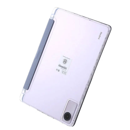 For Xiaomi Redmi Pad SE Case PU+Acrylic+TPU Stand Tablet Cover Auto Wake  /  Sleep Shockproof Case