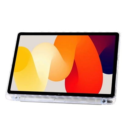 For Xiaomi Redmi Pad SE Case PU+Acrylic+TPU Stand Tablet Cover Auto Wake  /  Sleep Shockproof Case