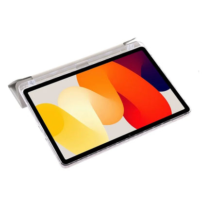 For Xiaomi Redmi Pad SE Case PU+Acrylic+TPU Stand Tablet Cover Auto Wake  /  Sleep Shockproof Case