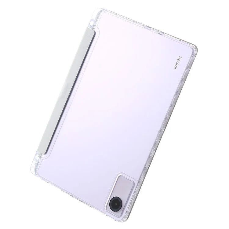 For Xiaomi Redmi Pad SE Case PU+Acrylic+TPU Stand Tablet Cover Auto Wake  /  Sleep Shockproof Case