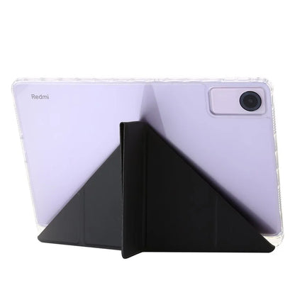 For Xiaomi Redmi Pad SE Case PU+Acrylic+TPU Stand Tablet Cover Auto Wake  /  Sleep Shockproof Case