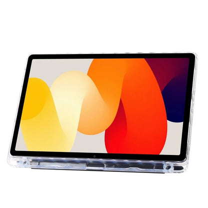 For Xiaomi Redmi Pad SE Case PU+Acrylic+TPU Stand Tablet Cover Auto Wake  /  Sleep Shockproof Case