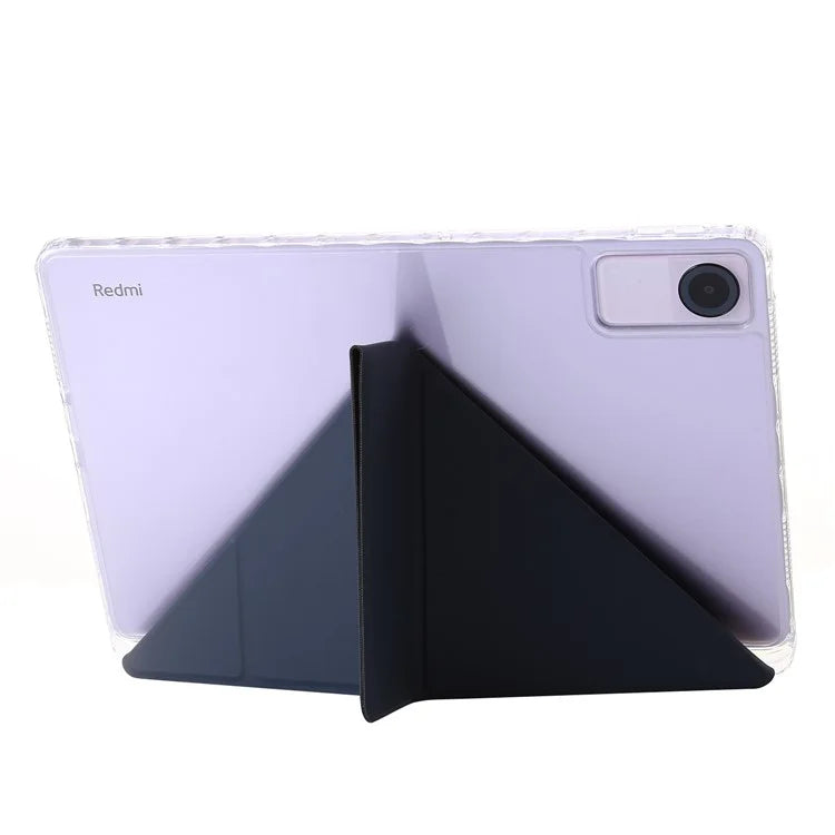 For Xiaomi Redmi Pad SE Case PU+Acrylic+TPU Stand Tablet Cover Auto Wake  /  Sleep Shockproof Case