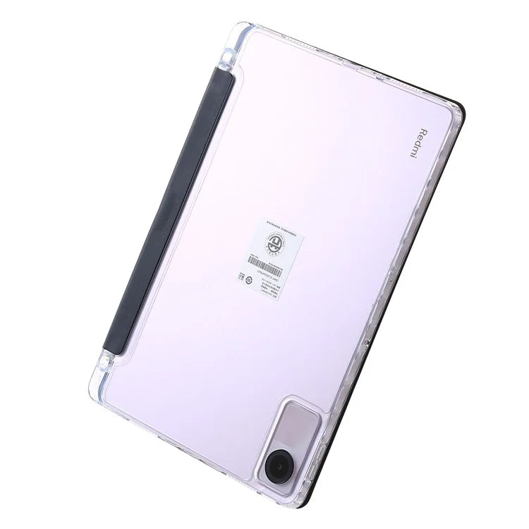 For Xiaomi Redmi Pad SE Case PU+Acrylic+TPU Stand Tablet Cover Auto Wake  /  Sleep Shockproof Case