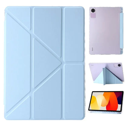 For Xiaomi Redmi Pad SE Case PU+Acrylic+TPU Stand Tablet Cover Auto Wake  /  Sleep Shockproof Case
