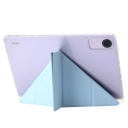 For Xiaomi Redmi Pad SE Case PU+Acrylic+TPU Stand Tablet Cover Auto Wake  /  Sleep Shockproof Case