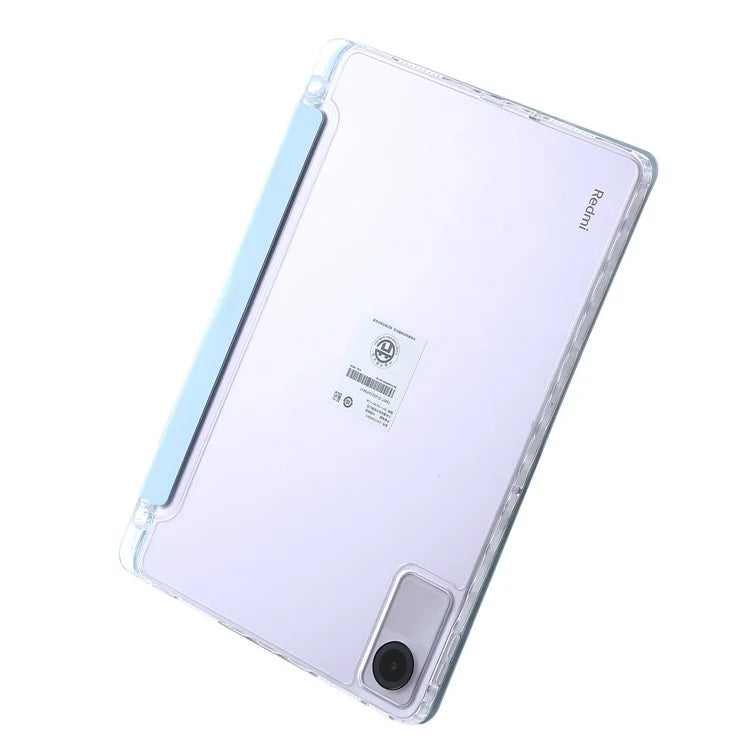 For Xiaomi Redmi Pad SE Case PU+Acrylic+TPU Stand Tablet Cover Auto Wake  /  Sleep Shockproof Case
