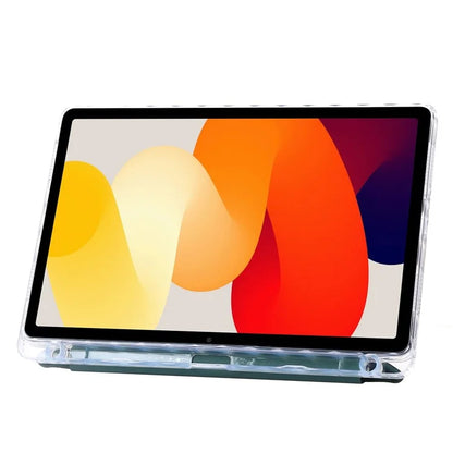 For Xiaomi Redmi Pad SE Case PU+Acrylic+TPU Stand Tablet Cover Auto Wake  /  Sleep Shockproof Case