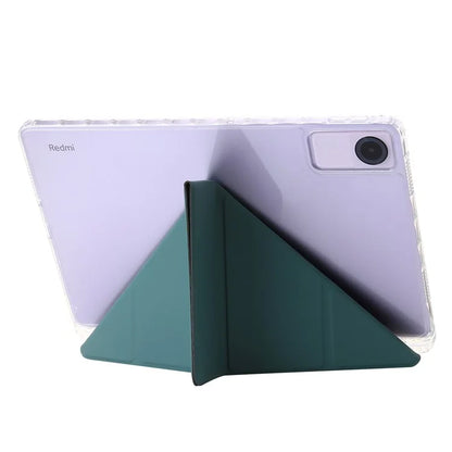 For Xiaomi Redmi Pad SE Case PU+Acrylic+TPU Stand Tablet Cover Auto Wake  /  Sleep Shockproof Case
