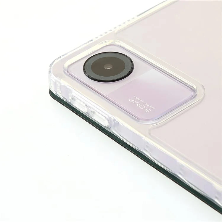 For Xiaomi Redmi Pad SE Case PU+Acrylic+TPU Stand Tablet Cover Auto Wake  /  Sleep Shockproof Case