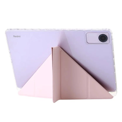 For Xiaomi Redmi Pad SE Case PU+Acrylic+TPU Stand Tablet Cover Auto Wake  /  Sleep Shockproof Case