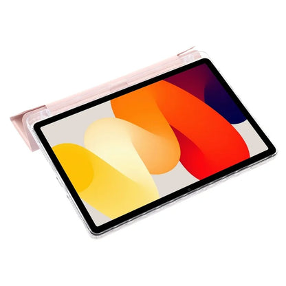 For Xiaomi Redmi Pad SE Case PU+Acrylic+TPU Stand Tablet Cover Auto Wake  /  Sleep Shockproof Case