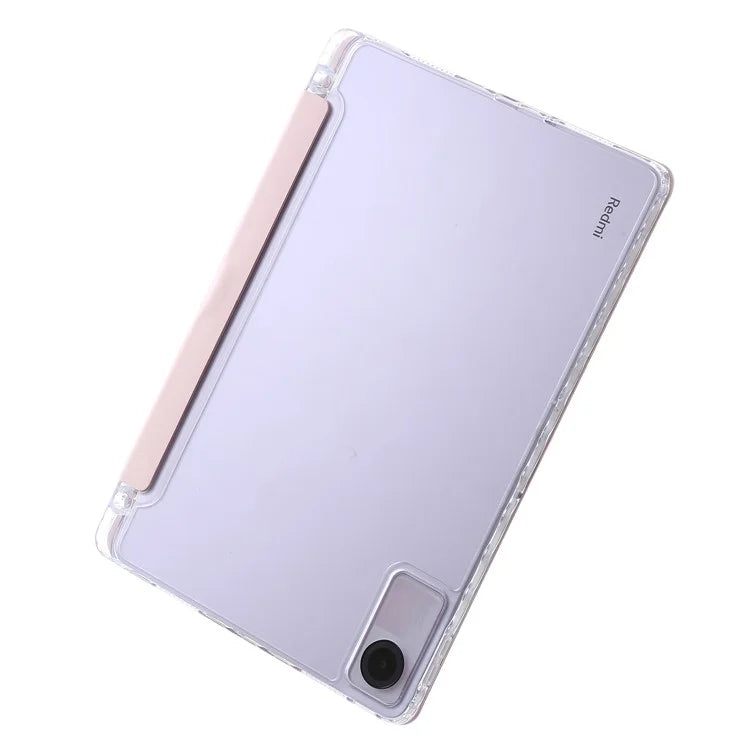 For Xiaomi Redmi Pad SE Case PU+Acrylic+TPU Stand Tablet Cover Auto Wake  /  Sleep Shockproof Case
