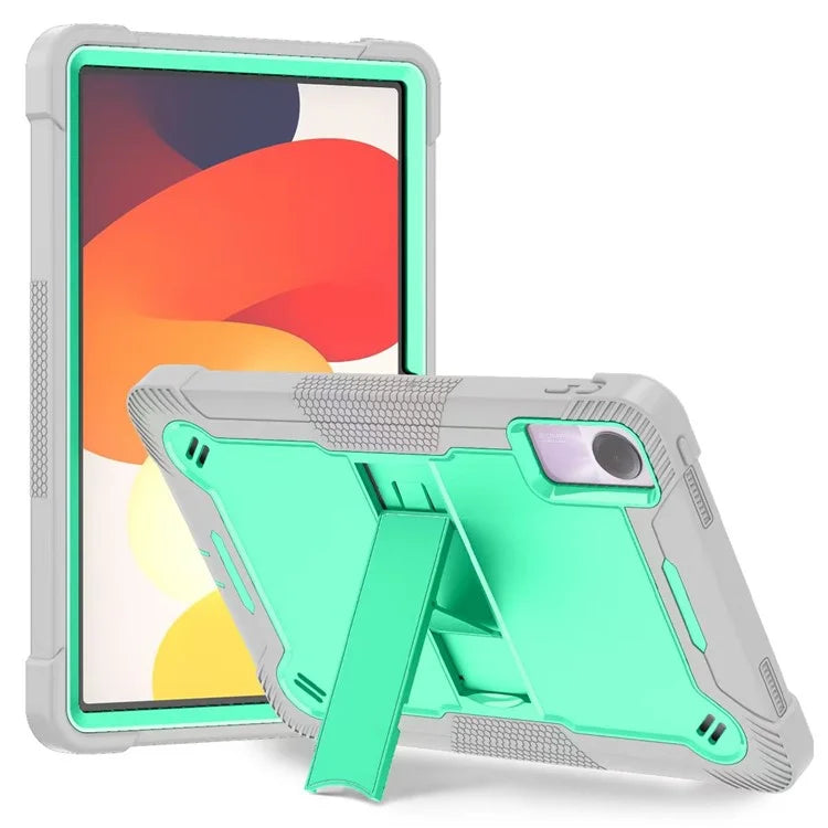 For Xiaomi Redmi Pad SE Kickstand Cover Rugged Silicone + PC Protective Tablet Case