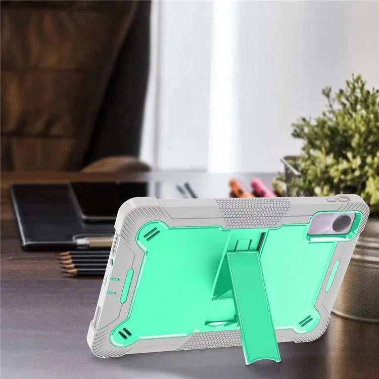 For Xiaomi Redmi Pad SE Kickstand Cover Rugged Silicone + PC Protective Tablet Case