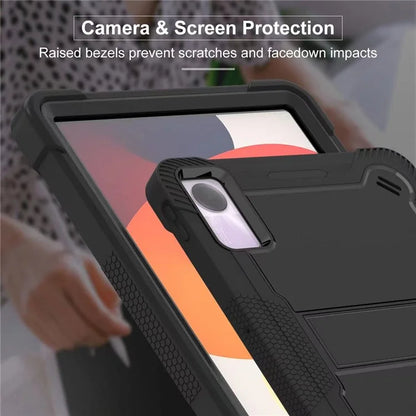 For Xiaomi Redmi Pad SE Kickstand Cover Rugged Silicone + PC Protective Tablet Case