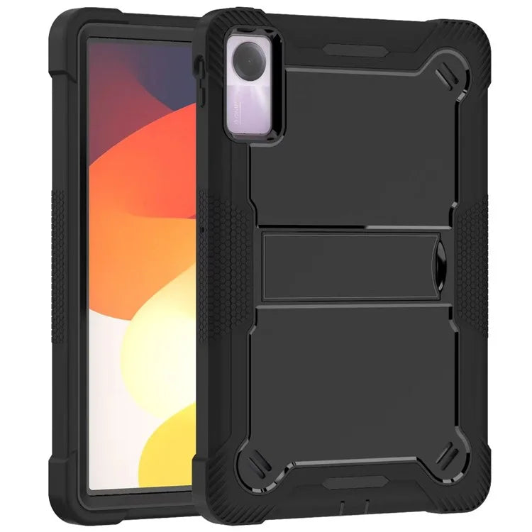 For Xiaomi Redmi Pad SE Kickstand Cover Rugged Silicone + PC Protective Tablet Case