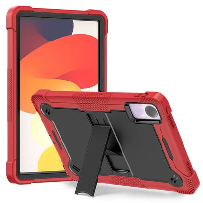 For Xiaomi Redmi Pad SE Kickstand Cover Rugged Silicone + PC Protective Tablet Case