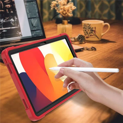 For Xiaomi Redmi Pad SE Kickstand Cover Rugged Silicone + PC Protective Tablet Case