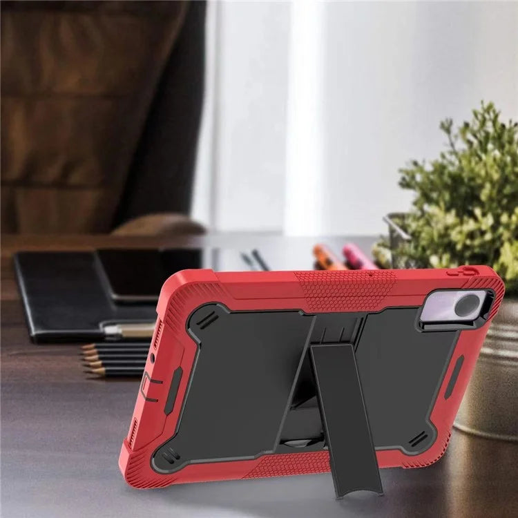 For Xiaomi Redmi Pad SE Kickstand Cover Rugged Silicone + PC Protective Tablet Case