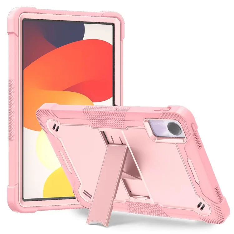 For Xiaomi Redmi Pad SE Kickstand Cover Rugged Silicone + PC Protective Tablet Case