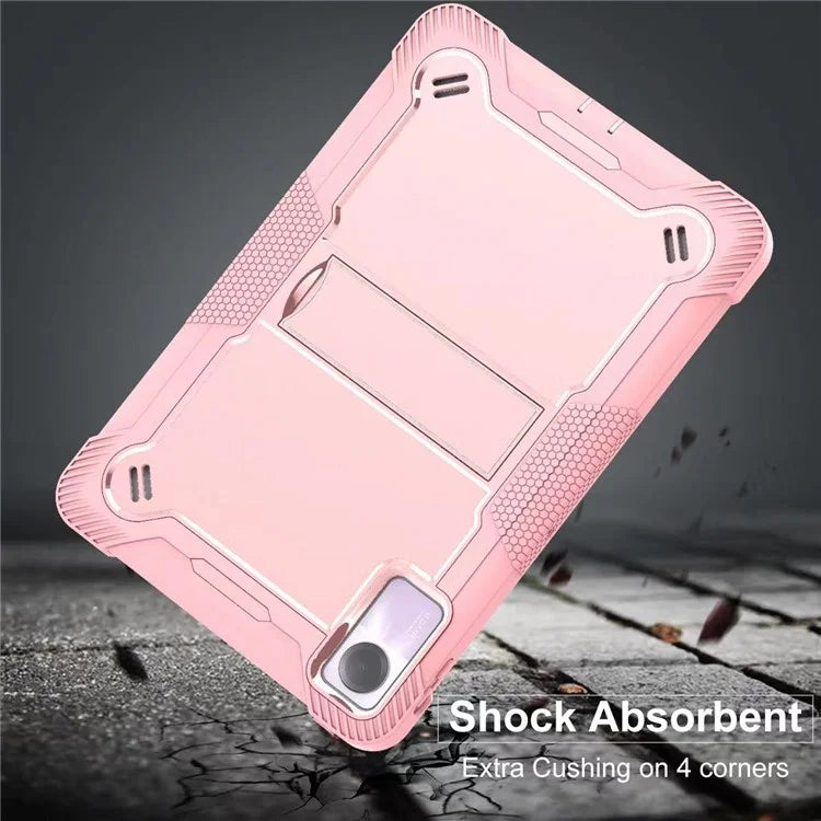 For Xiaomi Redmi Pad SE Kickstand Cover Rugged Silicone + PC Protective Tablet Case